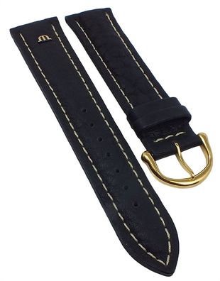 Maurice Lacroix Tiago Uhrenarmband 20mm Leder Wasserfest schwarz 19230