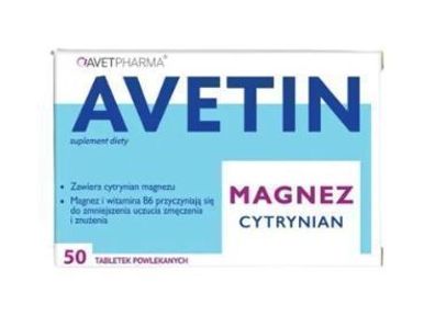 Avetin Magnesiumcitrat 50 Tabletten Hochdosiert