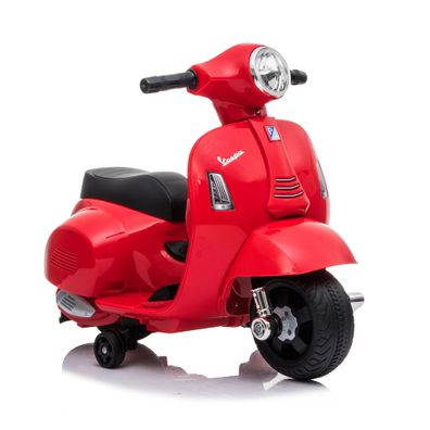 Vespa Kinder Elektrofahrzeug rot, Elektro Motorrad fér Kinder ab 18 Monate