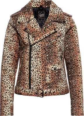 Queen Kerosin Damen Marlon Jacket Leo " Motor Queen Service" QKI39002