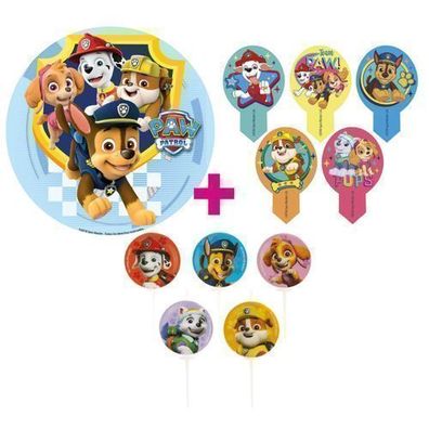 Paw Patrol Tortenaufleger Set für Geburtstagsfeier