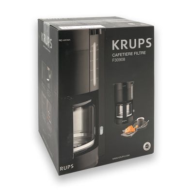 Krups F30908 ProAroma Filterkaffeemaschine + Glaskanne Kaffeemaschine 10 Tassen