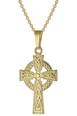 trendor Schmuck Keltenkreuz 333 Gold mit vergoldeter Silberkette 39782