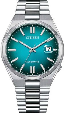 Citizen Herren-Armbanduhr Automatik Stahl/Türkis NJ0151-88X