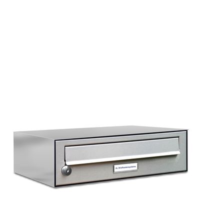 1er Premium Edelstahl Briefkasten Anlage für Außen Wand Design Postkasten S