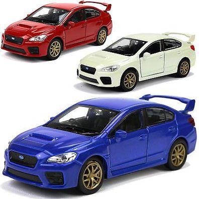 Subaru WRX STI Modellauto Impreza Rallye Car Rechtslenker Welly Modell 12cm 1:38