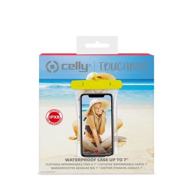 Wasserfestes Case Celly Touchbag 7" Gelb Default Title