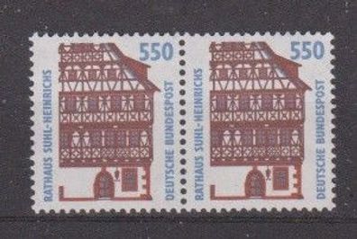 BRD 1994 postfrisch SWK waagerechtes Paar MiNr. 1746 Rathaus Suhl-Heinrichs