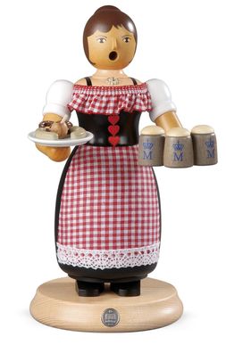 Räucherfigur Räuchermann groß Oktoberfestkellnerin (BxH):14x24cm NEU Räuchermann