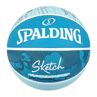 Basketball Spalding Sketch Dribble Blau Kautschuk (Größe 7) Default Title