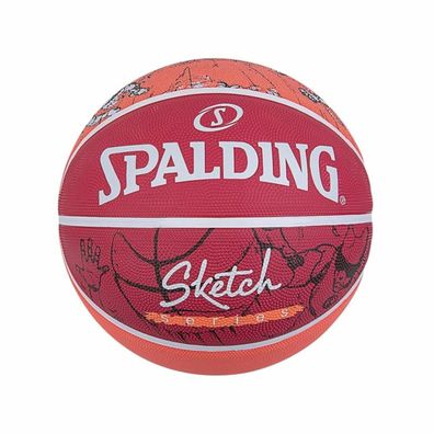 Basketball Spalding Sketch Dribble Rot Kautschuk (Größe 7) Default Title