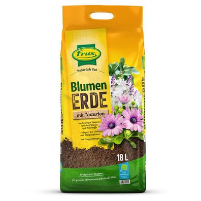 frux® Blumenerde mit Naturton Natürlich Gut - 18 Liter