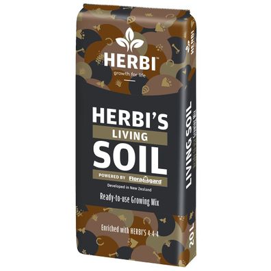 HERBI´S Grow-Erde Living Soil 20 Liter torffrei