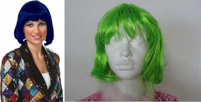 Perücke "Lola" - Farbe: blau oder grün