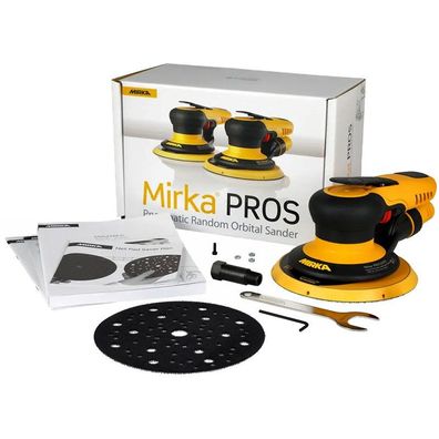 MIRKA PROS 625CV 150mm Hub 2,5 mm 48L Druckluft Exzenterschleifer