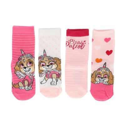 Paw Patrol Socken 4er Pack Sneaker Söckchen Strümpfe für Kinder - Größe: