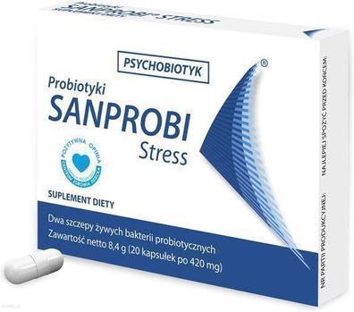 Sanprobi Stress Probiotika Probiotisch Lactobacillus Plantarum 20 Kapseln