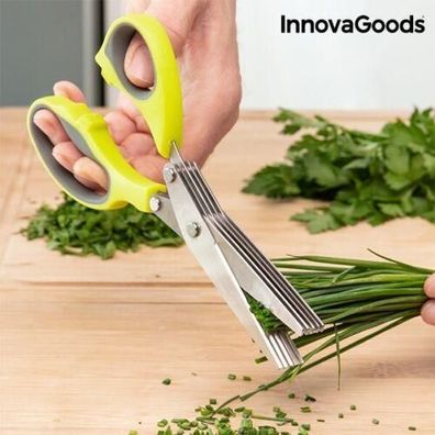 InnovaGoods Küchenschere Kräuterschere 5 in 1