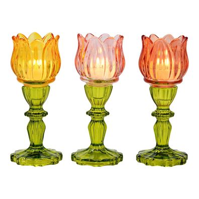 Windlicht Tulpe 3er-Set