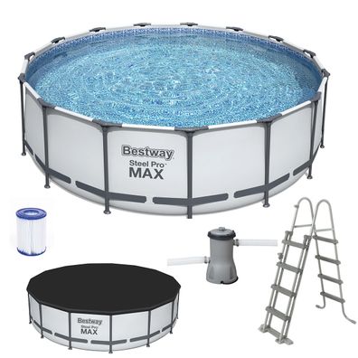 Bestway Swimmingpool Pool Gartenpool Schwimmbad Schwimmbecken Pumpe Set 56438