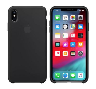 Original Apple iPhone Xs Max Silikon Case 6,5" MRWE2ZM/A Schutzhülle Black