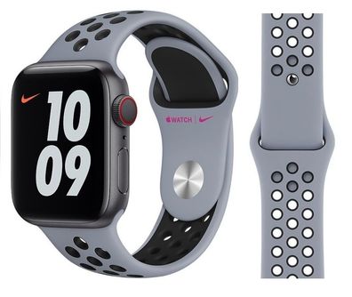 Original Apple Nike Sport Armband M/L 38/40/41mm MG3V3ZM/A Obsidian Mist/Black