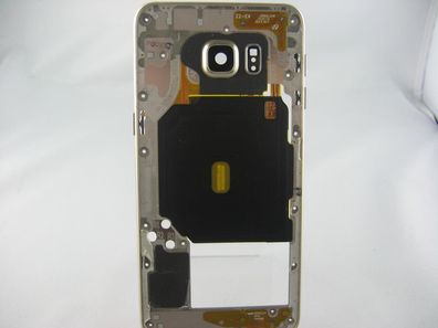 Original Samsung Galaxy S6 Edge Plus G928F Mittelrahmen Kameraglas Gold B-Ware
