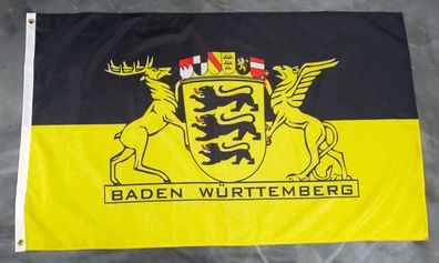 Fahne Flagge Baden Württemberg Siegel - 90 x 150 cm