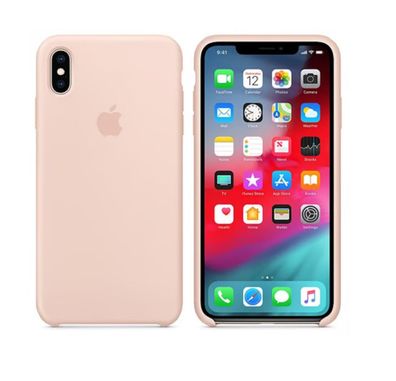 Original Apple iPhone Xs Max Silikon Case 6,5" MTFD2ZM/A Schutzhülle Pink Sand