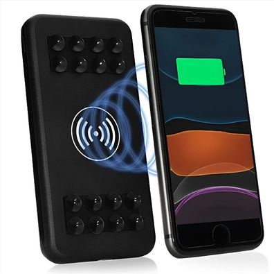 Wireless Powerbank Extern 20000mAh USB Charging für Smartphones Schwarz