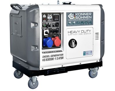 Könner & Söhnen KS 9300DE-1/3 ATSR 7,5 KW (Euro V) Diesel Stromerzeuger Strom