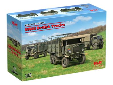 ICM WWII British Trucks W.O. T6 W.O.T.8 Leylan DS3511 in 1:35 ICM 3313511 Bausatz