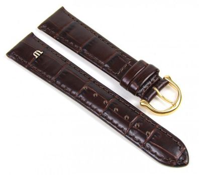 Maurice Lacroix Uhrenarmband Leder Louisiana Optik braun 19mm 19437G