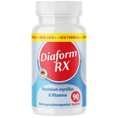 Diaform RX Kapseln - mit hochwertigen Vitaminen und Mineralstoffen - 90 Kapseln