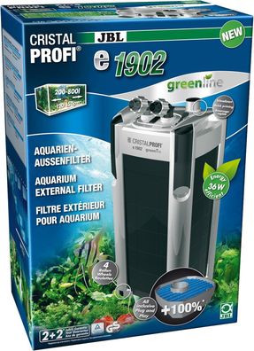 JBL Cristalprofi e1902 greenline Außenfilter für Aquarien von 200 - 800 Litern
