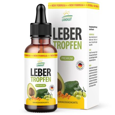 Landgut Leber Tropfen | aus reinen Pflanzenölen | 30 ml Inhalt pro Flasche