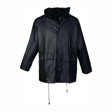 ASATEX PU Regenschutz-Jacke schwarz Größe XXL - PJC/XXL/10