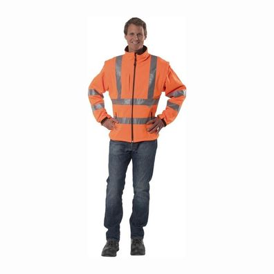 ASATEX Warnschutz-Softshelljacke Prevent orange Größe XXL - 8060O/XXL