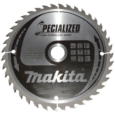 Makita Specialized Sägeblatt165x20x40Z - B-32954