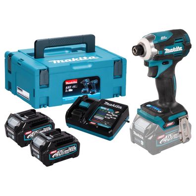 Makita TD001GD201 Akku-Schlagschrauber 40V / 2x 2,5 Ah Akkus + Ladegerät im