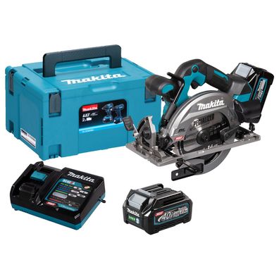 Makita HS012GD201 Akku-Handkreissäge 57 mm XGT 40 V ß 165 mm / 2x 2,5 Ah Ak