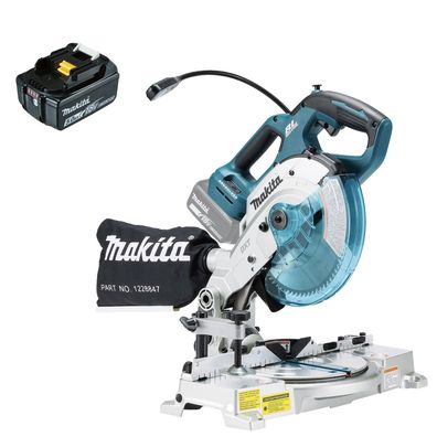 Makita DLS600T1 Akku-Kapp- und Gehrungssäge / 1x 5,0 Ah Akku