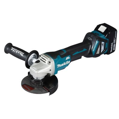 Makita DGA515RTJ Akku-Winkelschleifer ß 125 mm 18 V mit Paddleschalter / 2x