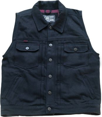 13 1/2 Motorrad-Weste Rain Splitter Denim Vest