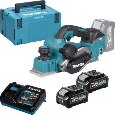 Makita KP001GM201 Akku-Hobel 40V max. / 2x 4,0 Ah Akku + Ladegerät im MAKPA