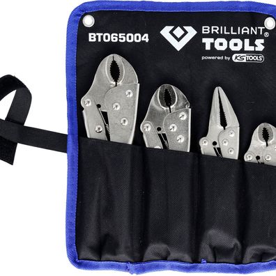 Brilliant TOOLS Feststellzangen / Gripzangen-Satz 4tlg. - BT065004