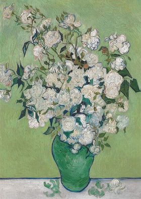 Vase mit weißen Rosen, van Gogh