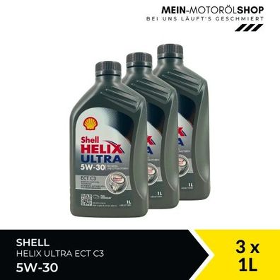 Shell Helix Ultra ECT C3 5W-30 3x1 Liter
