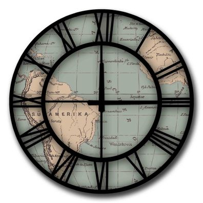 Wallity Wanduhr HMA6227 100% MDF (Thickness: 5 mm) 50 cm (Diameter)
