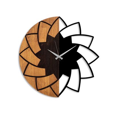 Wallity Wanduhr TNL1178 100% WOODEN (Thickness: 3 cm) / METAL